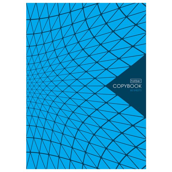 Тетрадь 80л А4ф клетка на скобе серия -New Line- , 